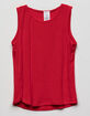 DESTINED Ribbed Red Girls Tank Top image number 1