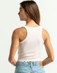 HEART & HIPS Pointelle Baby Pink Crop Tank image number 3