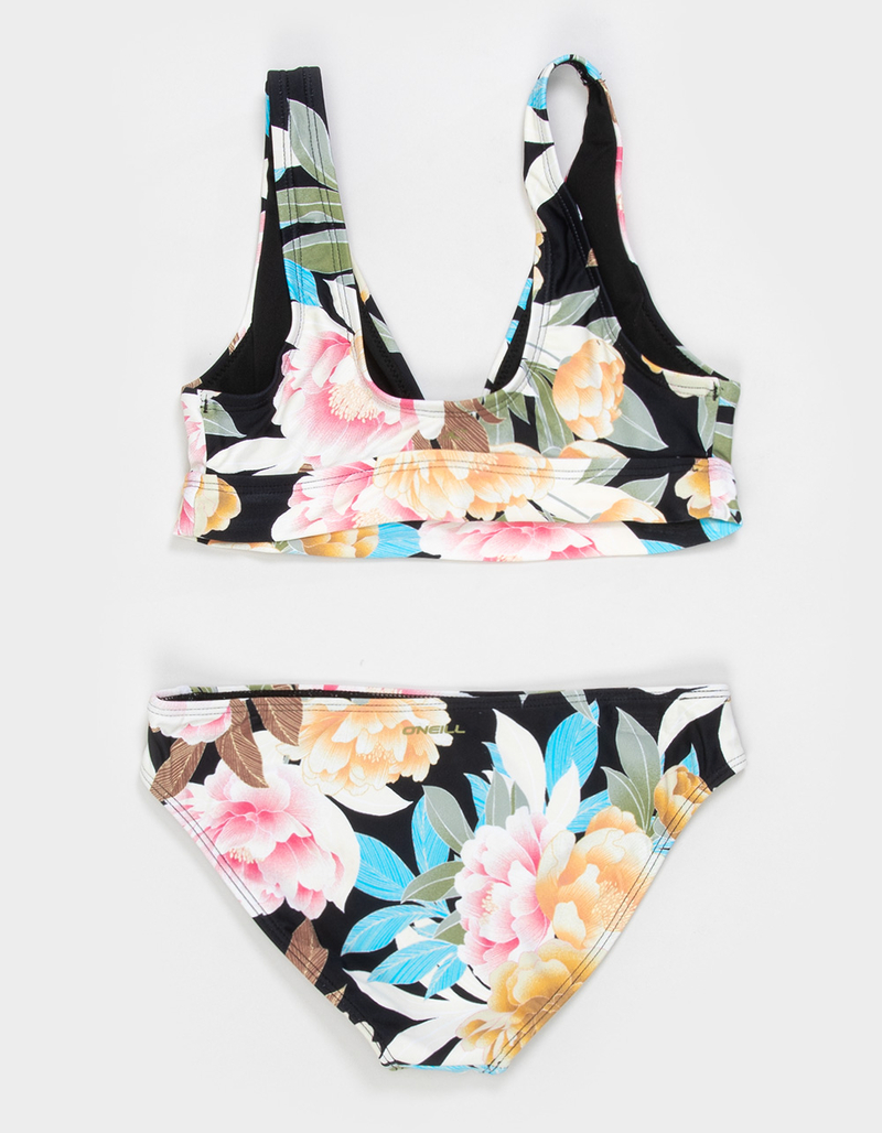 O'NEILL Mikah Floral Girls Fixed Bralette Bikini Set image number 1