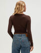 TILLYS Womens Long Sleeve Baby Tee image number 4