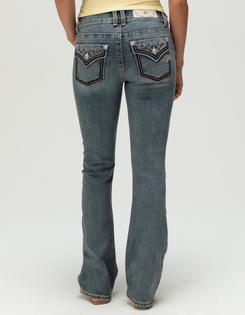 WEST OF MELROSE x Miss Me Womens Studded Bootcut Jeans Alternative Image
