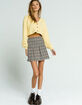 FULL TILT Balloon Sleeve Womens Yellow Crop Cardigan image number 4