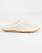 TOMS Sweater Knit Natural Womens Mule Slippers image number 2