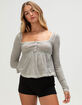 BDG Urban Outfitters Brittney Womens Long Sleeve Babydoll Top image number 1