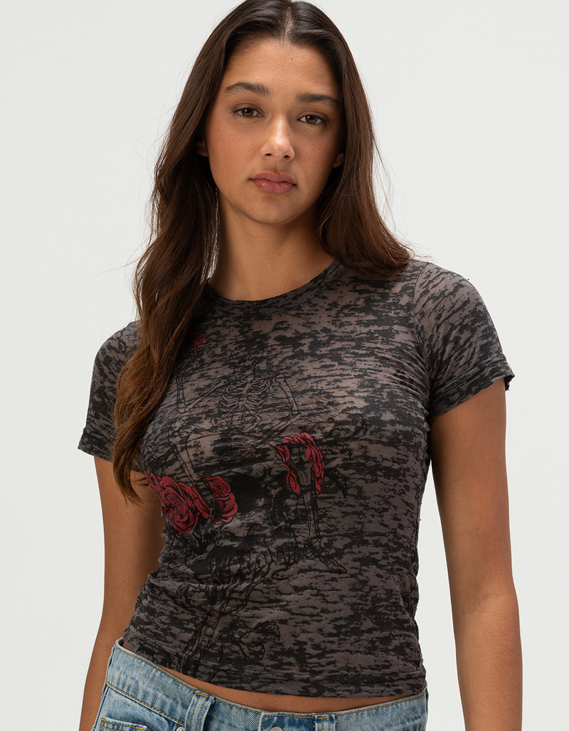 AFFLICTION Roses Womens Tee image number 0