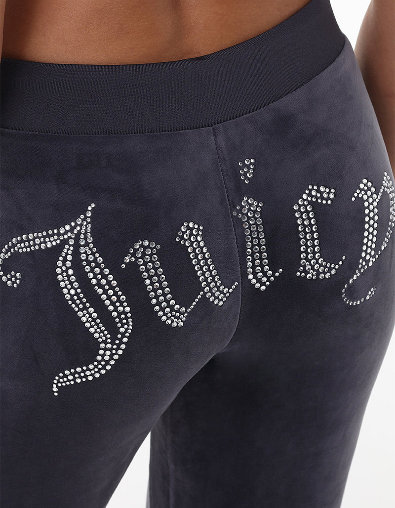 JUICY COUTURE OG Big Bling Womens Velour Track Pants image number 3