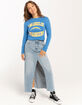 NFL Los Angeles Chargers Womens Long Sleeve Baby Tee image number 2