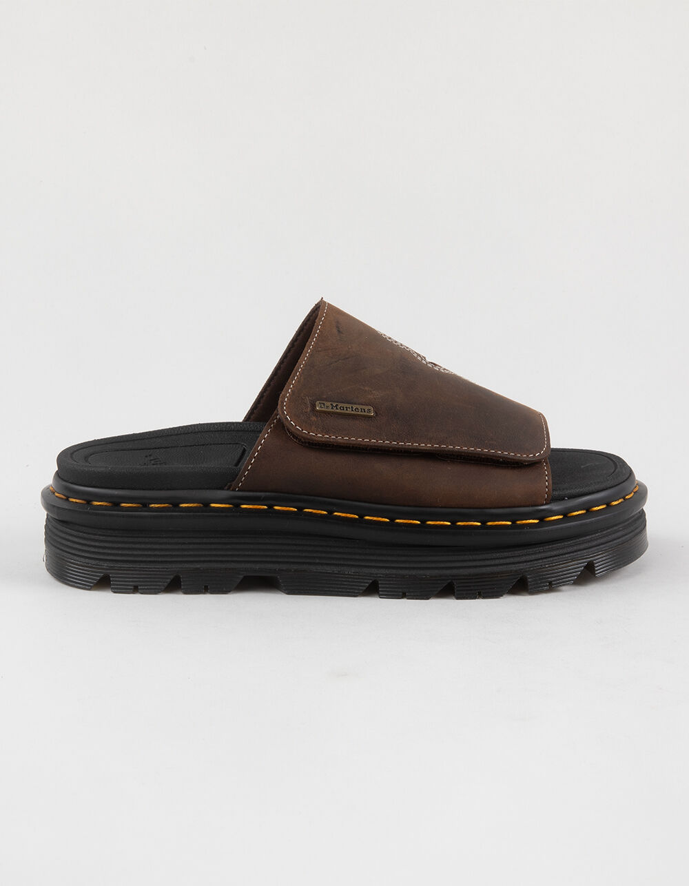 DR. MARTENS Zebzag Flower Womens Slides - DARK BROWN | Tillys