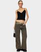EDIKTED Petite Zahra Mud Wash Low Rise Jeans image number 5