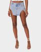 EDIKTED Slits 4 Dayz Denim Mini Skirt image number 1