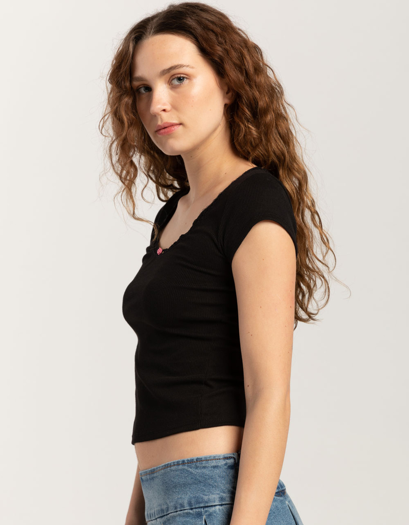 HEART & HIPS Rosette Womens Tee image number 2