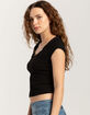 HEART & HIPS Rosette Womens Tee image number 3