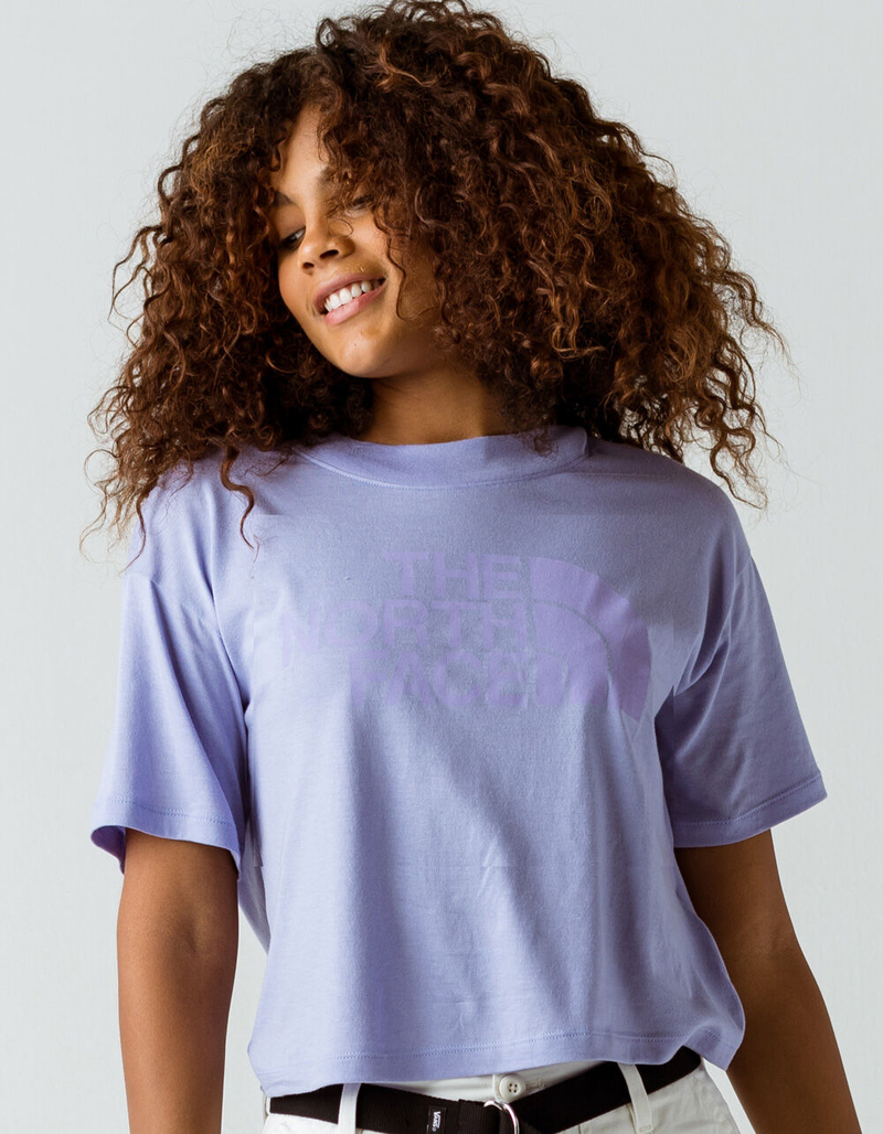 THE NORTH FACE Half Dome Womens Lavender Crop Tee image number 0
