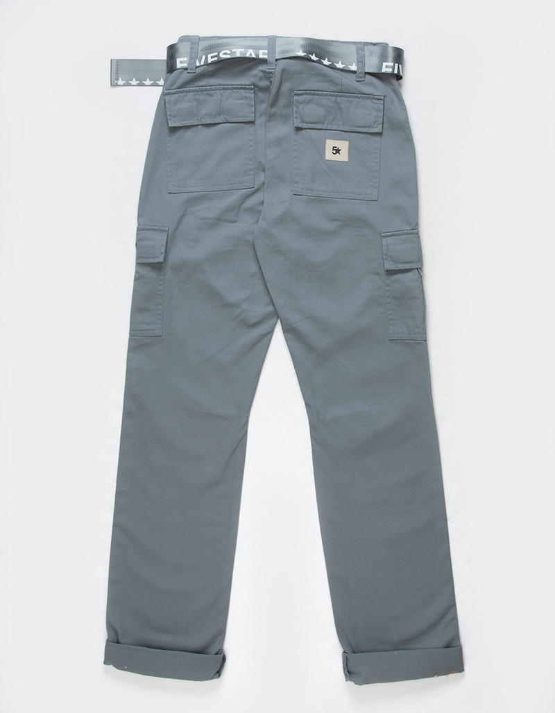 FIVESTAR GENERAL CO. Belted Crop Twill Girls Cargo Pants image number 1