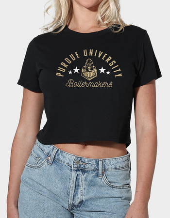 PURDUE UNIVERSITY Official Boilermakers Womens Cropped Tee Primary Image