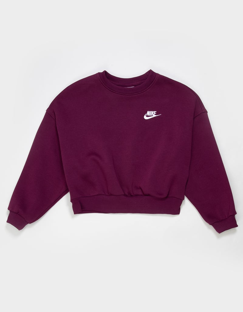NIKE Sportswear Club Fleece Girls Boxy Crewneck Sweatshirt image number 0