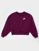 NIKE Sportswear Club Fleece Girls Boxy Crewneck Sweatshirt image number 1
