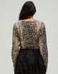 WEST OF MELROSE Leopard Womens Cardigan image number 4