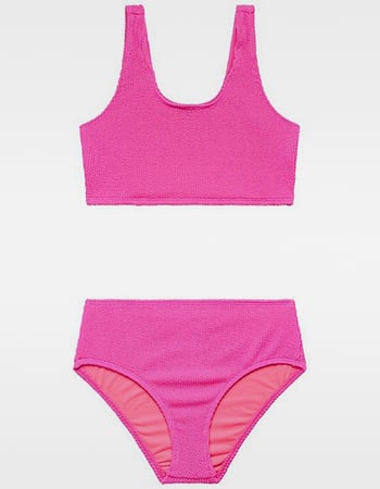BEACH LINGO Girls Texture Bralette Bikini Set Primary Image