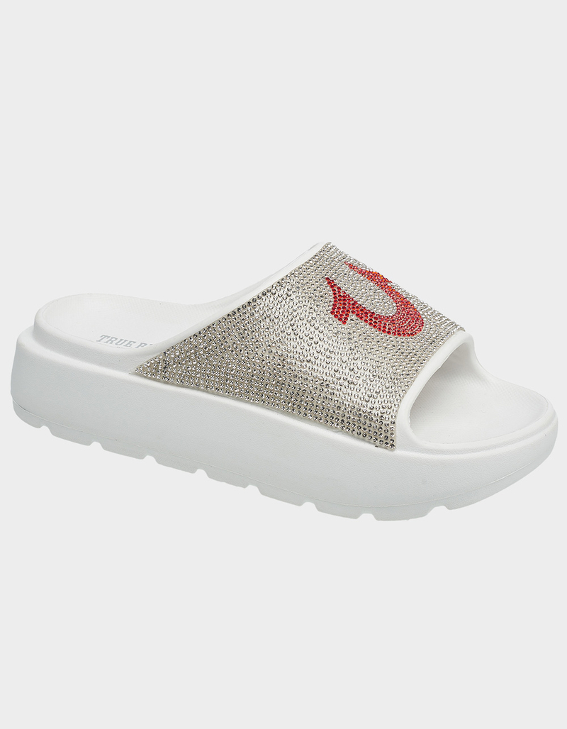 TRUE RELIGION Stallion Rhinestone Logo Womens Sandal image number 0