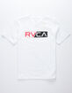 RVCA Lateral Boys White T-Shirt image number 1