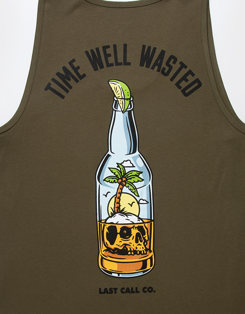 LAST CALL CO. Time Well Wasted Mens Tank Top image number 2