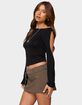 EDIKTED Cade Cutout Sleeves Boat Neck Top image number 2