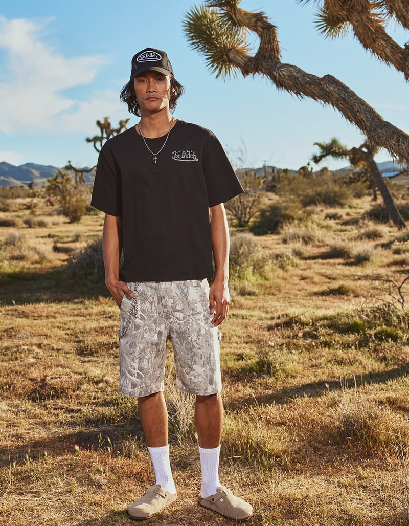 RSQ Mens Loose Twill Carpenter Shorts image number 9