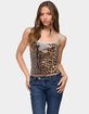 EDIKTED Dimitra Sequin Leopard Tank Top image number 1