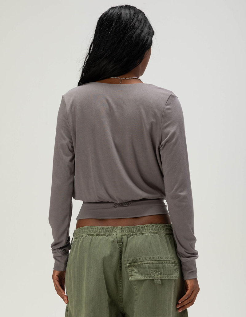 RUSTY Honey Womens Slouchy Long Sleeve Top image number 3