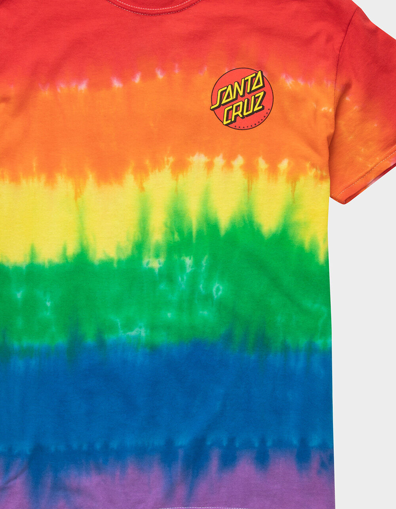 SANTA CRUZ Pride Classic Dot Tie-Dye Mens T-Shirt image number 4