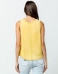 RVCA Happy Place Mustard Womens Muscle Tank Top image number 3