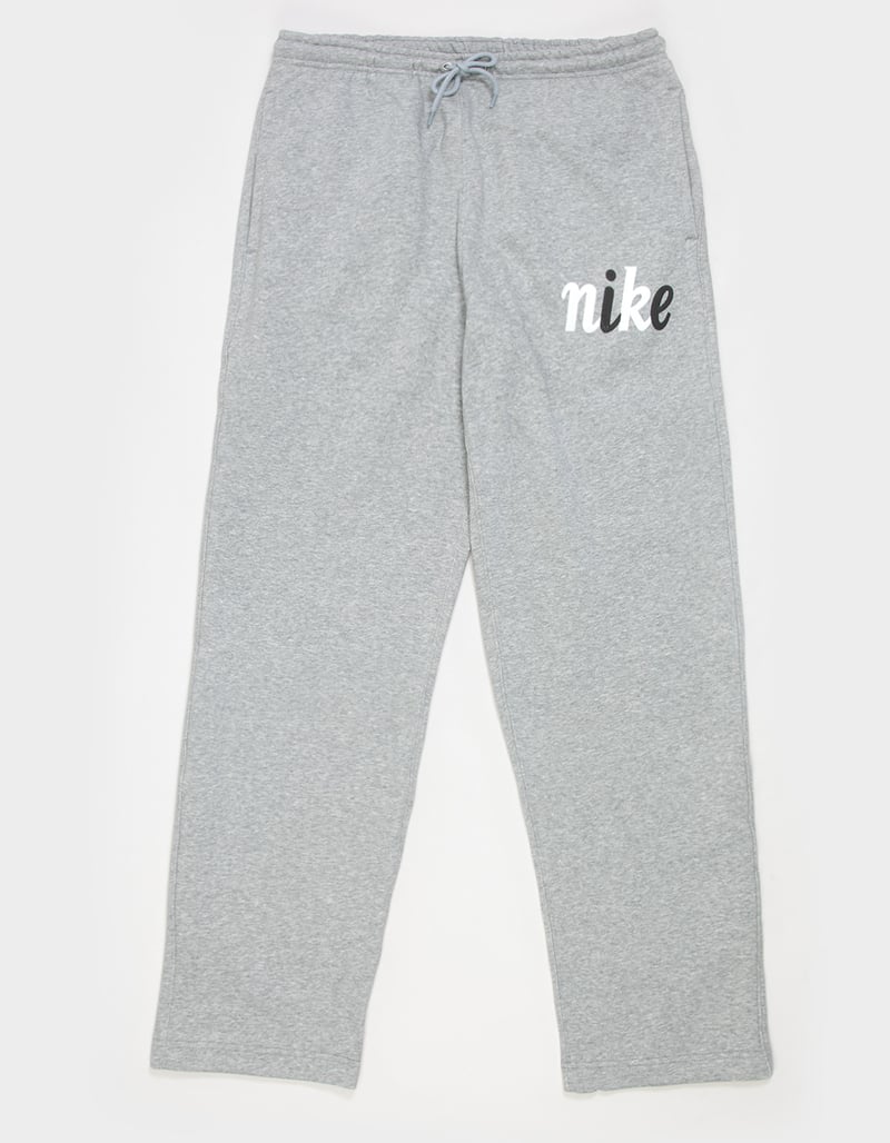 NIKE Club Mens Brushed Back Open Hem Sweatpants image number 0