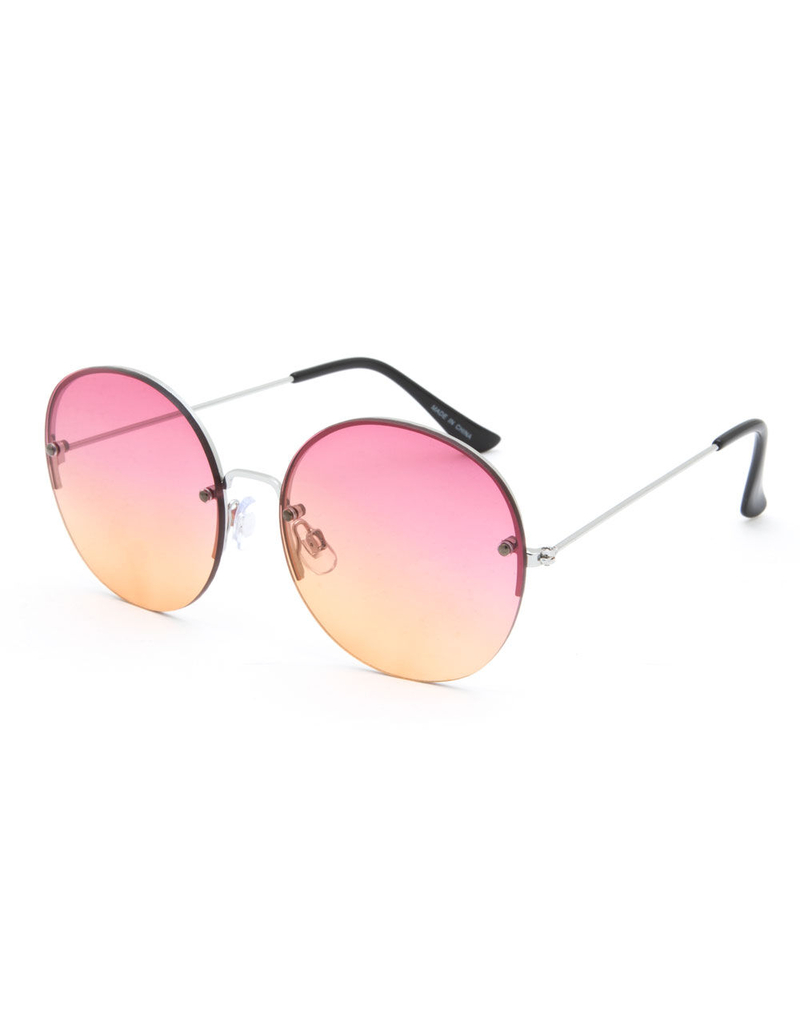FULL TILT Noemi Pink Round Sunglasses image number 0