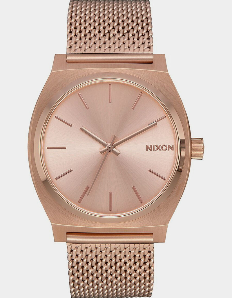 NIXON Time Teller Milanese All Rose Gold Watch image number 0