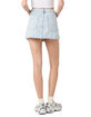BLANK NYC Denim Cross Over Wrap Womens Mini Skirt image number 3
