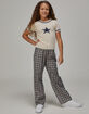 FULL TILT Girls Plaid Boxer Pants image number 1