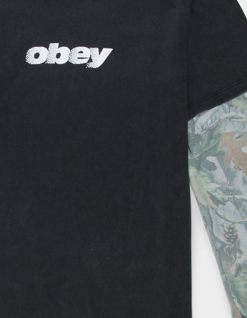 OBEY Diffusion Mens Long Sleeve 2fer Tee image number 1
