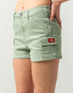 DICKIES High Rise Flex Womens Sage Cargo Shorts image number 2