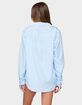 EDIKTED Yaffa Oversized Gingham Button Up Shirt image number 3