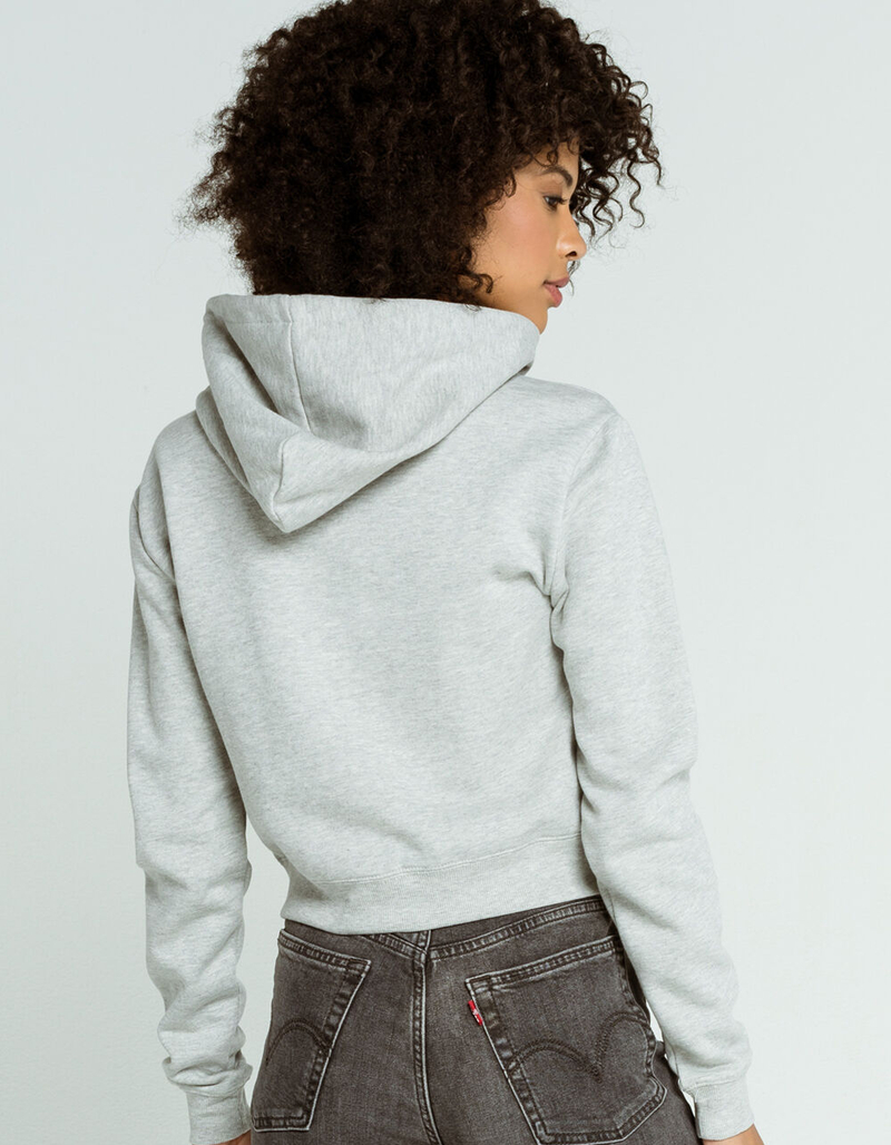 FULL TILT Essential Womens Crop Zip Hoodie image number 2