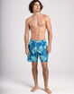 BLUE CROWN Fronds Mens 7" Swim Shorts image number 2