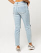SKY AND SPARROW Ripped Mom Jeans image number 5