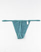 FULL TILT Seamless String Medium Blue Thong image number 2