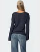EDIKTED Drop Shoulder Light Knit Sweater image number 5
