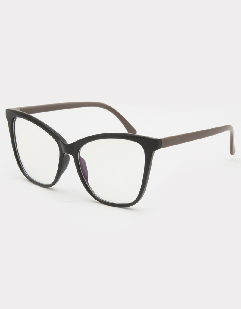 2 Tone Oversized Blue Light Glasses image number 0