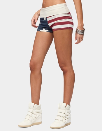 EDIKTED USA Foldover Shorts Alternative Image