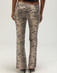 WEST OF MELROSE Low Rise Tiger Womens Bootcut Jeans image number 4