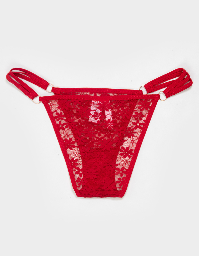 FULL TILT Side Strappy Lace Cheeky Panties image number 1