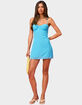 EDIKTED Barbie&trade; Muse Cupped Chiffon Mini Dress image number 5